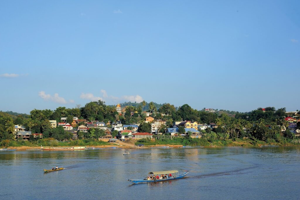 River Cruise Passing Through Huay Xai | Thailand Insider