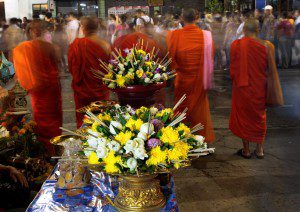 Monks during Yee Peng