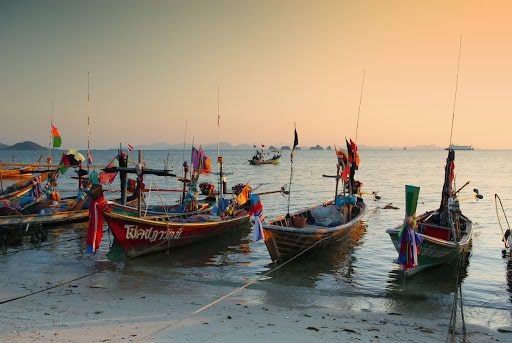 Fishing Boats in Surat Thani, Ko Samui