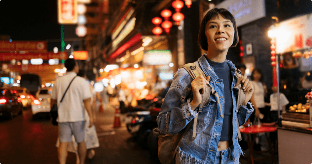 image of a person travelling in Thailand