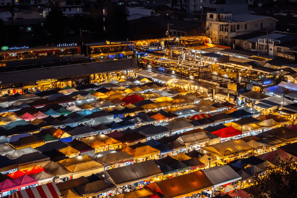 Authentic Open Air Train Night Market