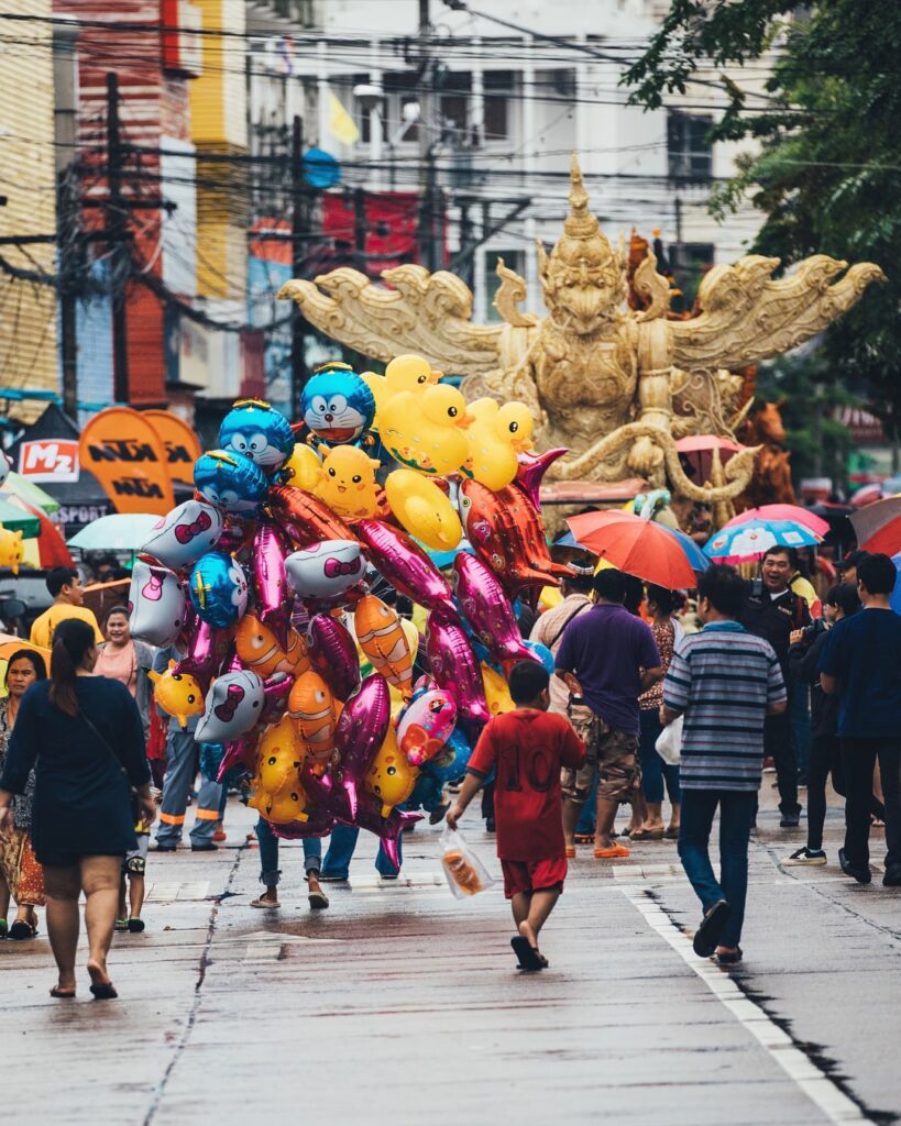 image of people walking in parade